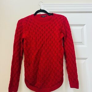 Jeanne Pierre Vibrant Red Knit Sweater